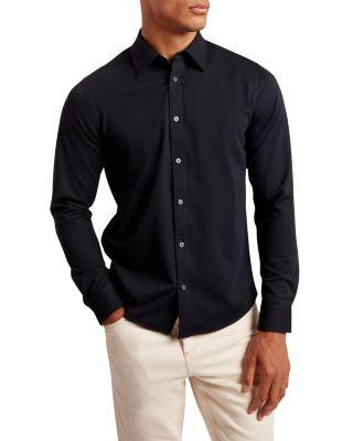 Nortun Button-Front Shirt by TED BAKER