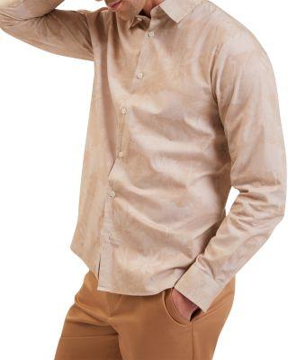 Ocania Long Sleeve Tonal Floral Print Shirt by TED BAKER