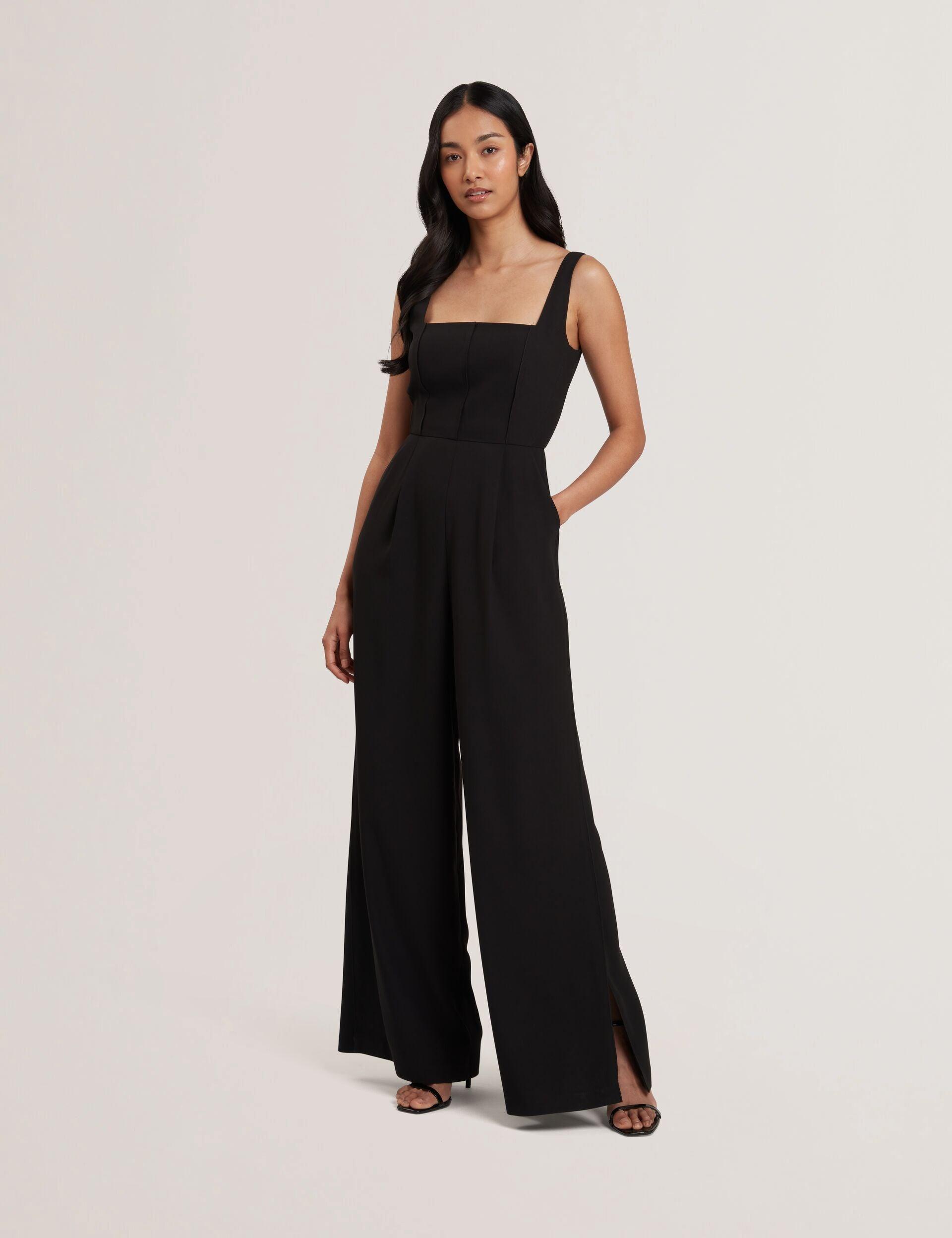 Panelled Wide Leg Tailored Jumpsuit by TED BAKER