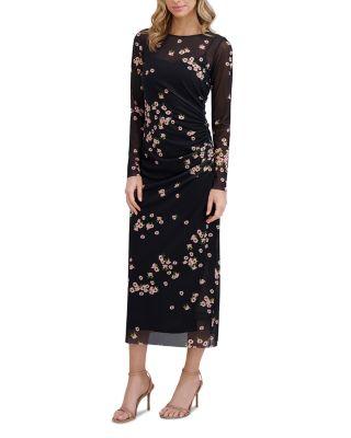 Printed Mesh Column Dress by TED BAKER
