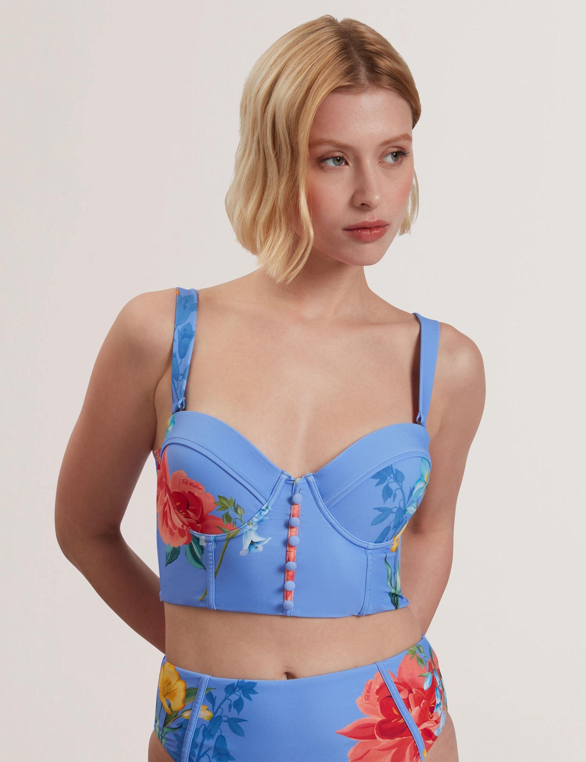 Printed Underwired Bikini Top by TED BAKER