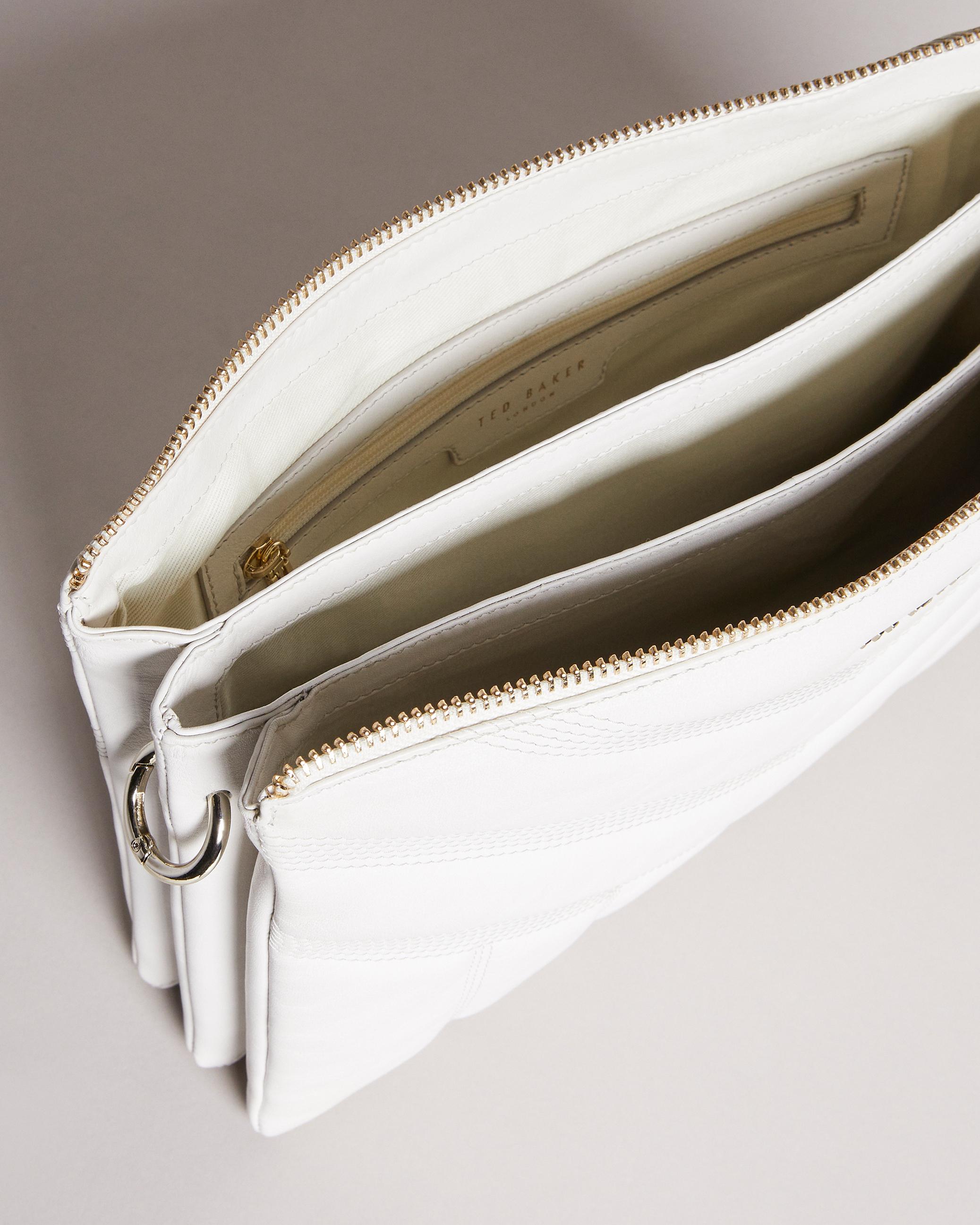 Puffer Quilted Cross Body Bag - AYAHLA - Ivory by TED BAKER