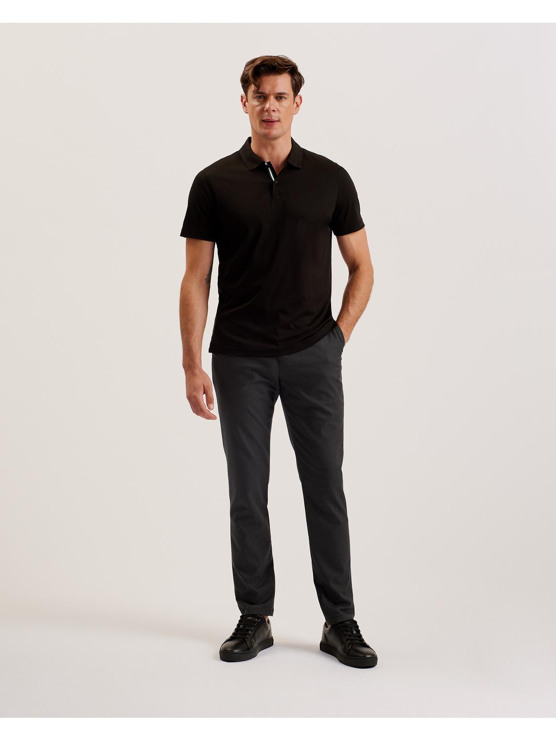 Puppytooth Check Slim Fit Pants by TED BAKER