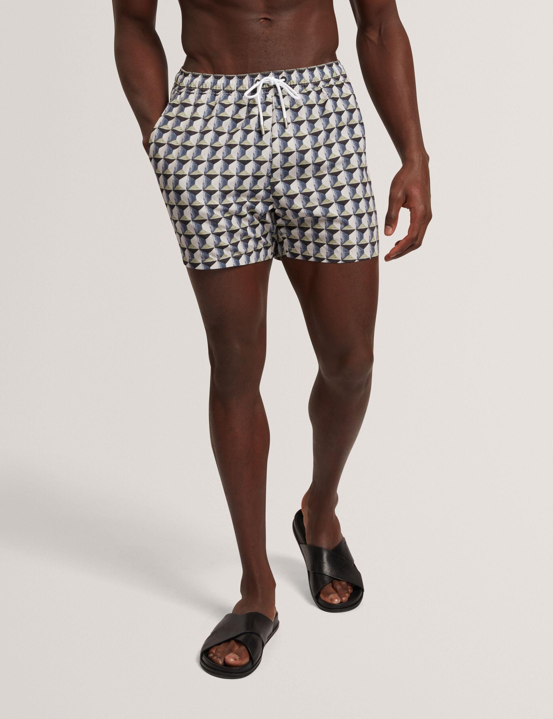 Retro Geo Drawstring Swim Shorts by TED BAKER