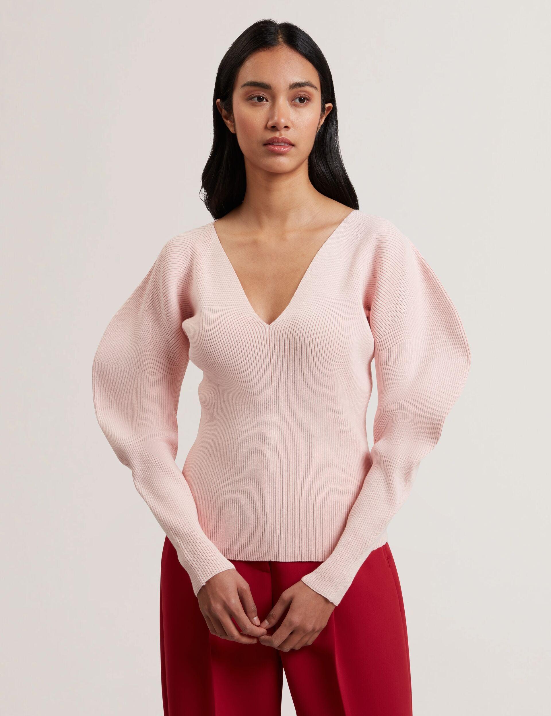 Rib Sculpt Sleeve Sweater by TED BAKER