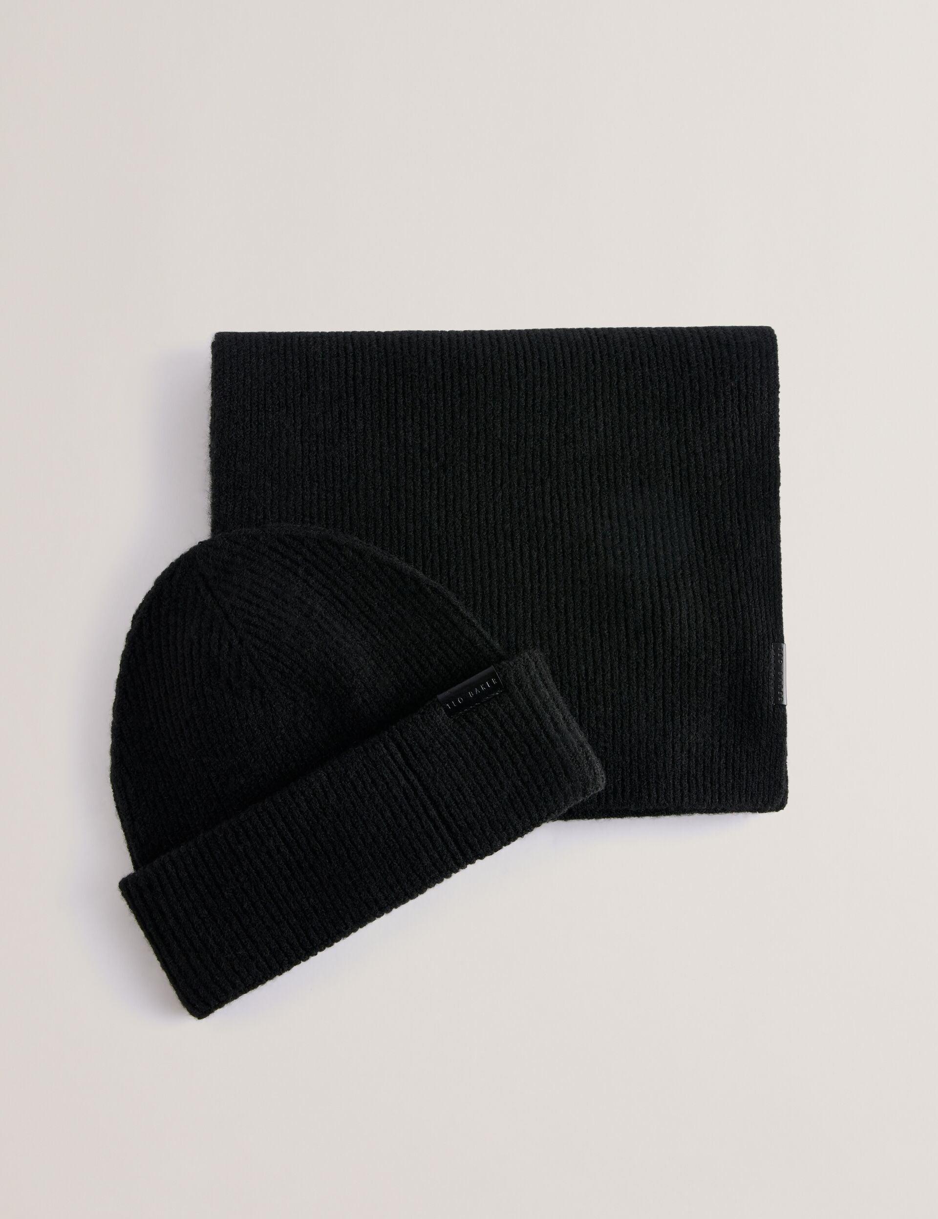 Ribbed Knit Hat And Scarf Set by TED BAKER