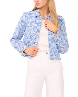 Rose Print Denim Jacket by TED BAKER