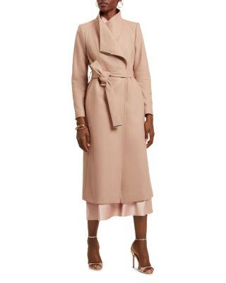 Rosell Wool Blend Wrap Coat by TED BAKER