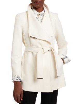 Rosess Wool Blend Wrap Coat by TED BAKER