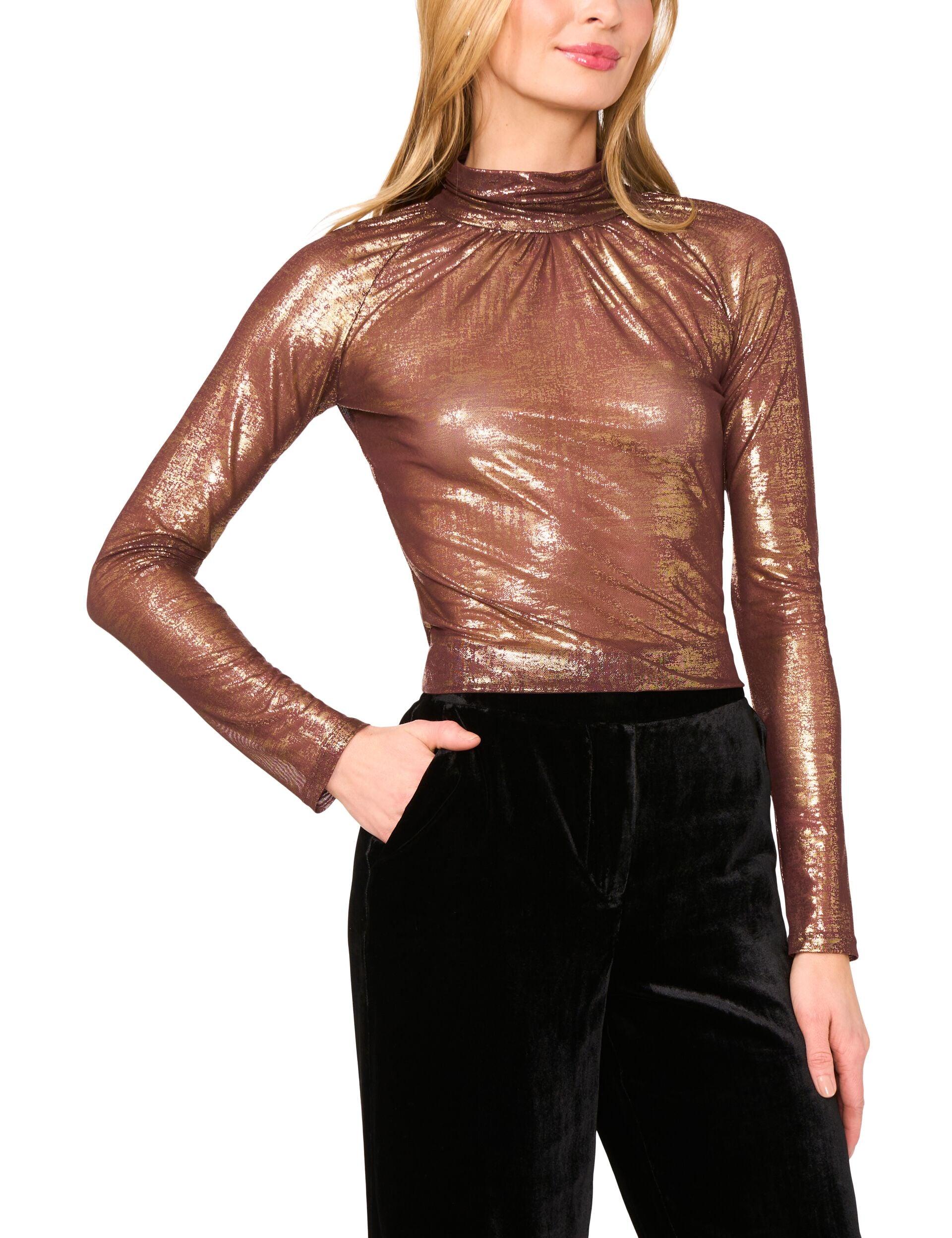Ruched Turtleneck Top by TED BAKER