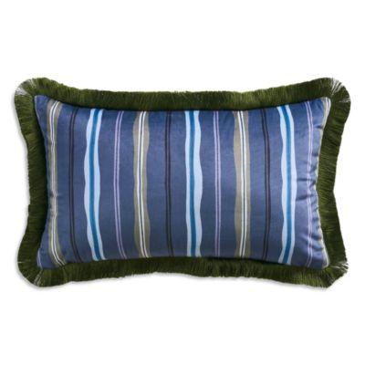 Scallop Stripe Fringe Decorative Pillow by TED BAKER