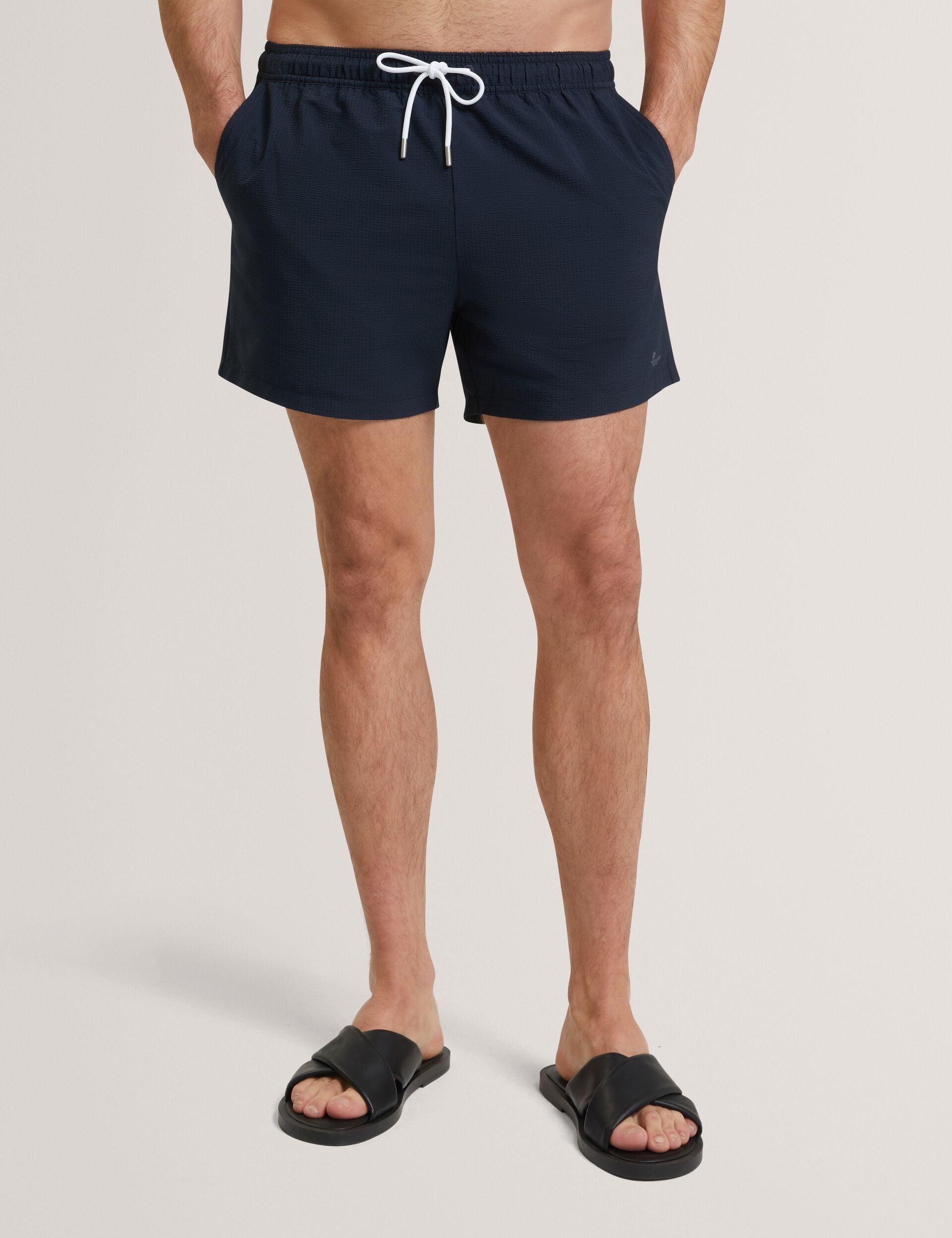 Seersucker Mid-Length Swim Shorts by TED BAKER