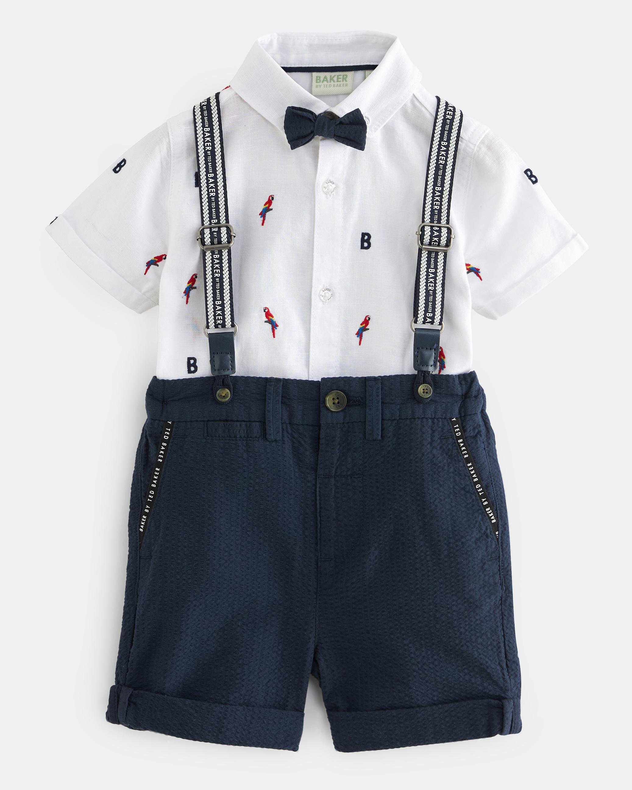 Shirt, Shorts, Braces And Bow Tie Set - STENWAY - Multicoloured by TED BAKER