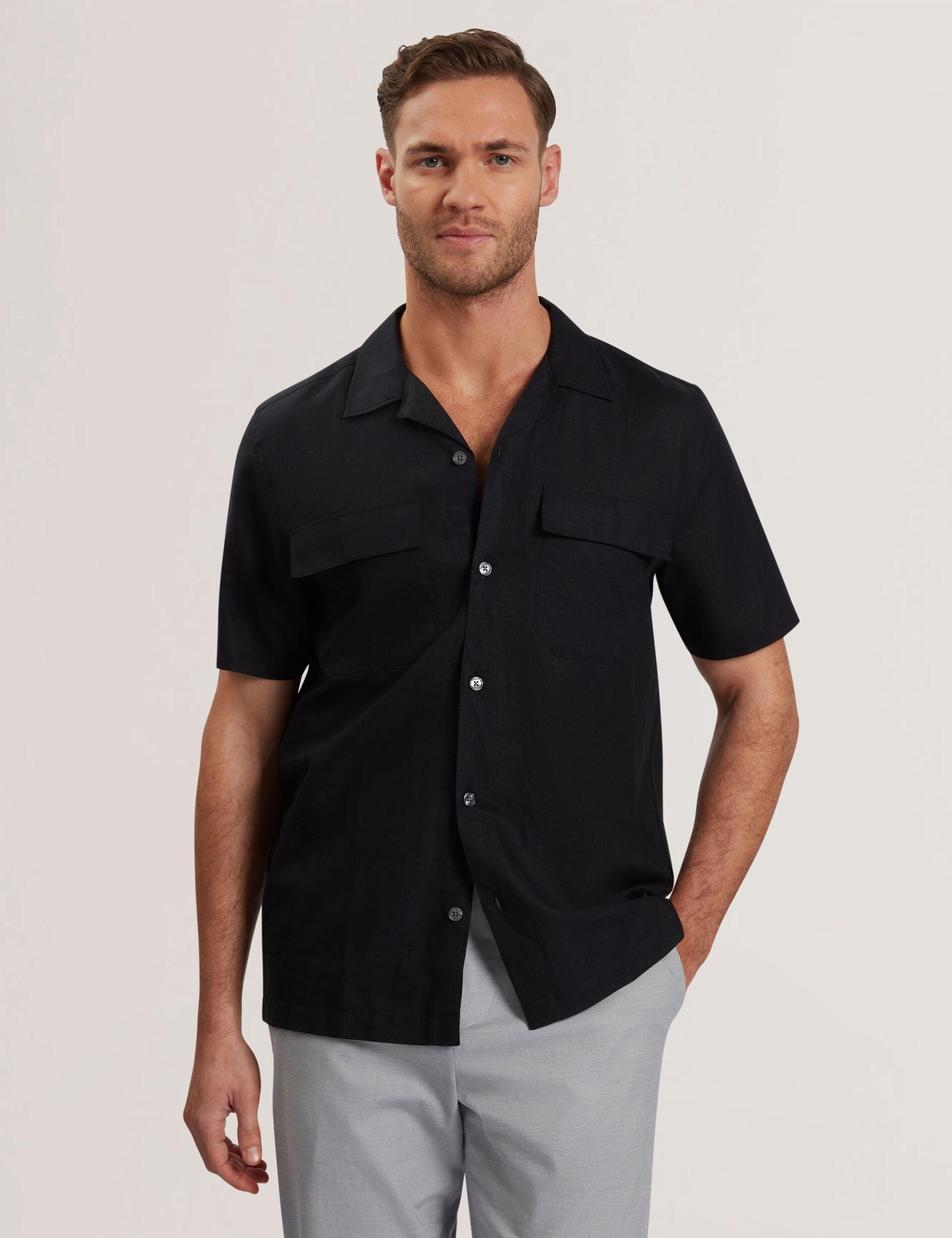 Short Sleeve Regular Fit Double Pocket Shirt by TED BAKER