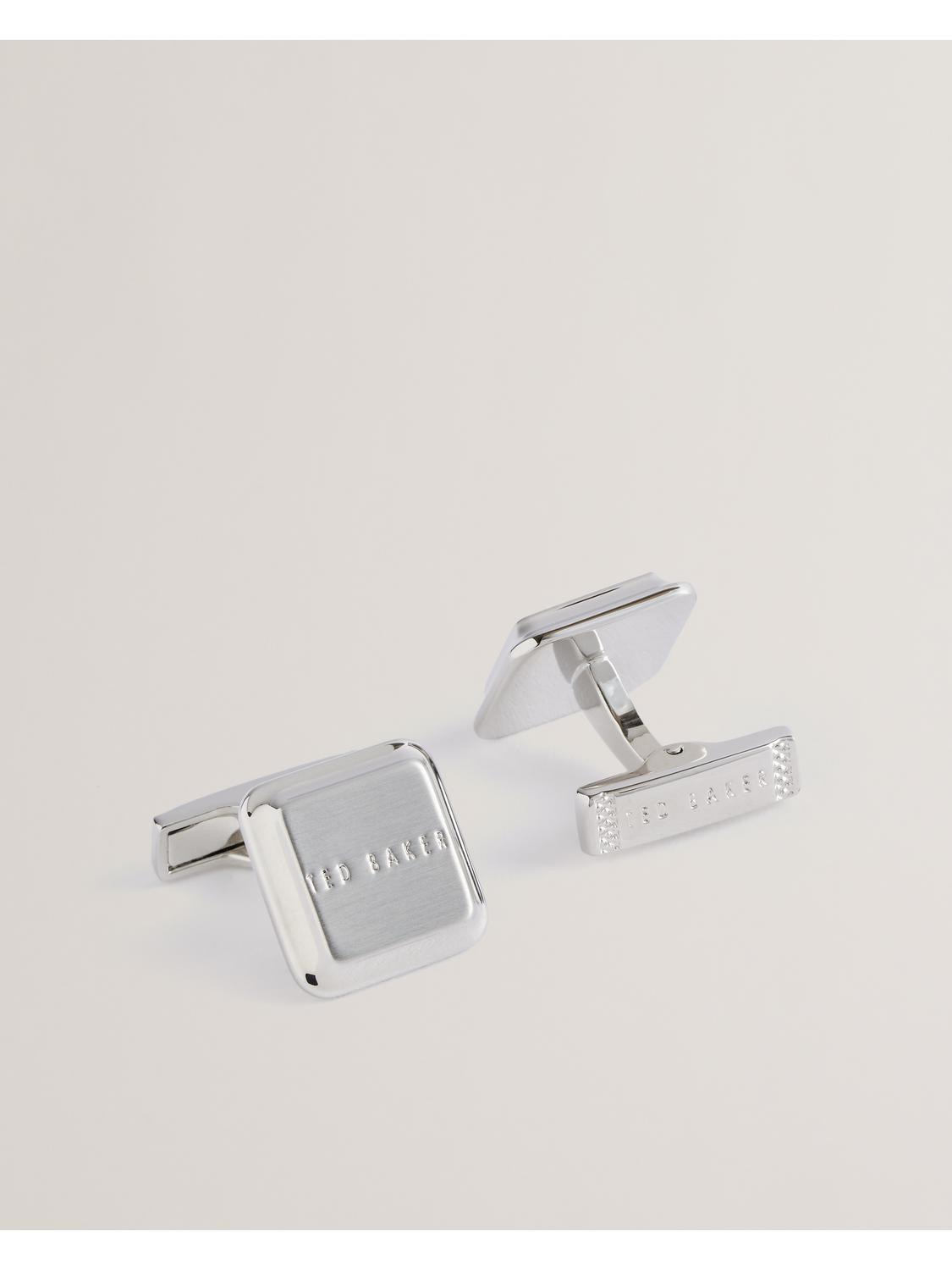 Silver Branded Cufflinks by TED BAKER