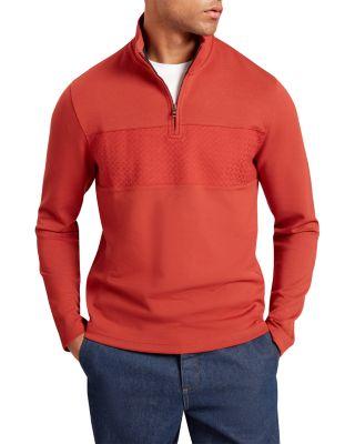 Simonea Textured Panel Half Zip Sweatshirt by TED BAKER
