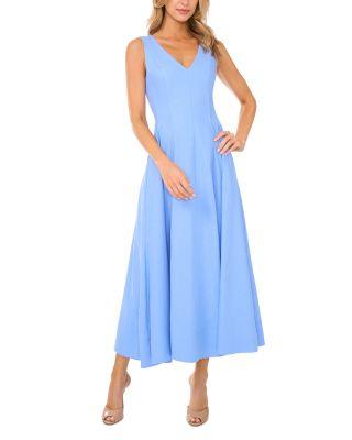 Sleeveless V Neck Pleated Maxi Dress by TED BAKER