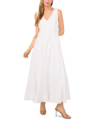 Sleeveless V Neck Pleated Maxi Dress by TED BAKER