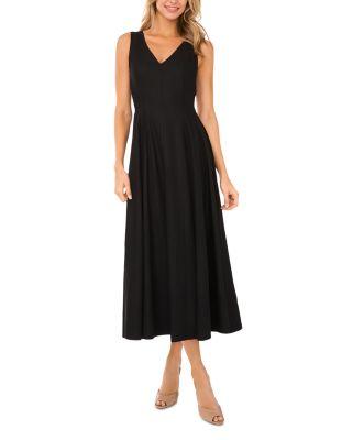 Sleeveless V Neck Pleated Maxi Dress by TED BAKER