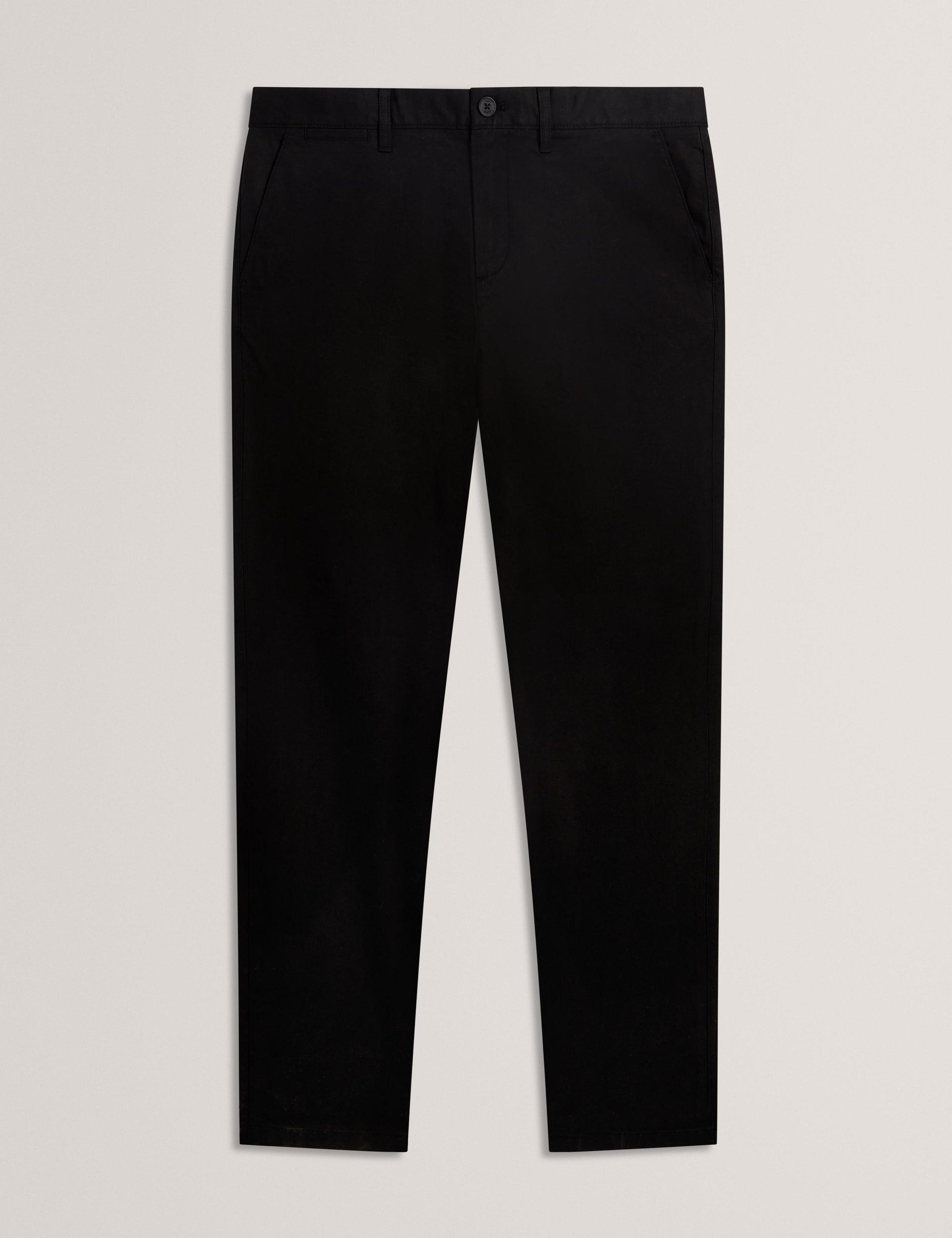 Slim Fit Textured Cotton Blend Chinos by TED BAKER