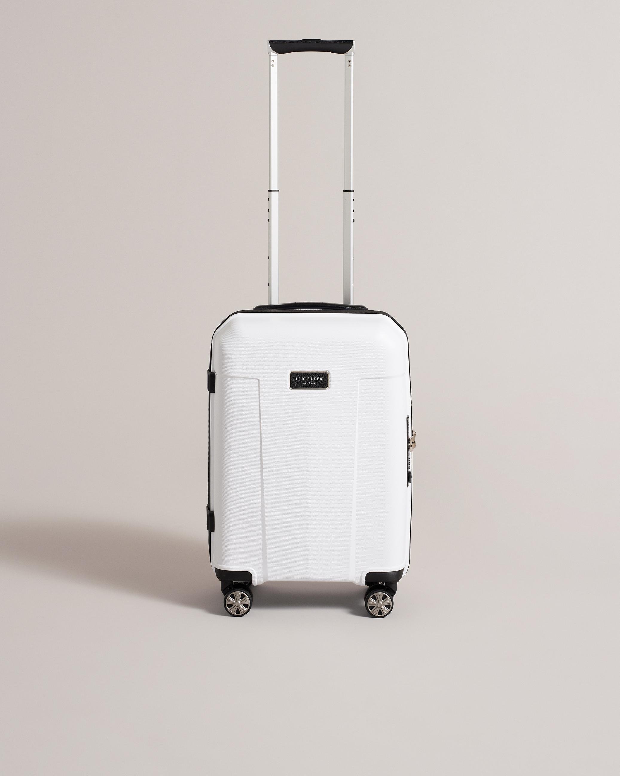 Small Trolley Suitcase - TRAVL - White by TED BAKER