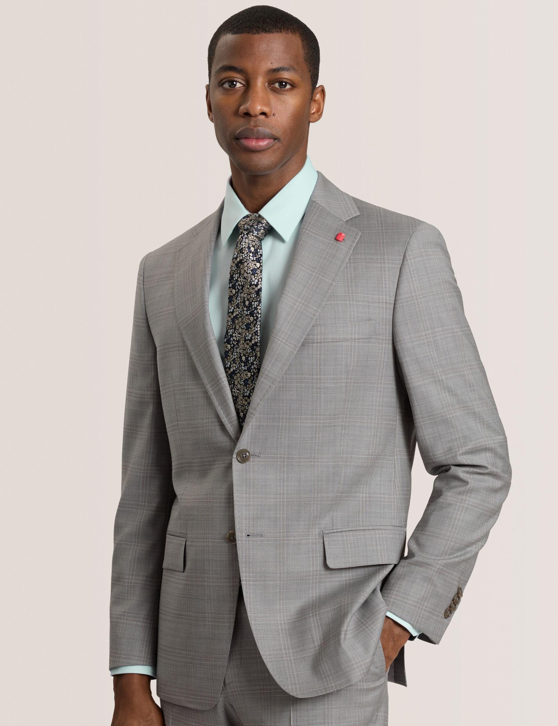 Soft Check Modern Fit Wool Suit Jacket by TED BAKER
