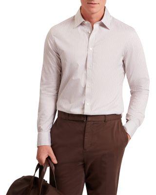 Sohoe Long Sleeve Regular Fit Striped Shirt by TED BAKER