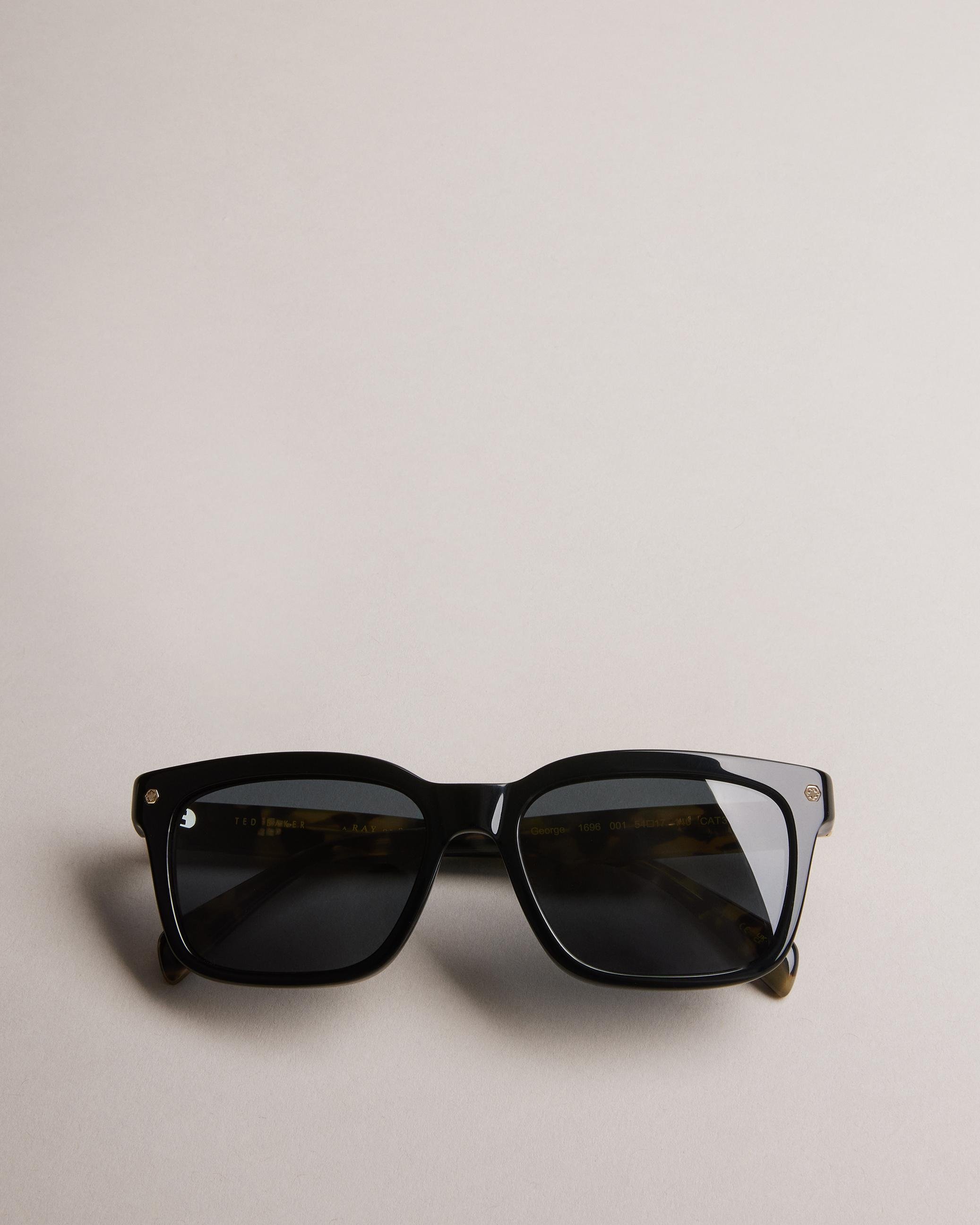 Square Tortoiseshell Arm Sunglasses - GEOORGE - Tan by TED BAKER