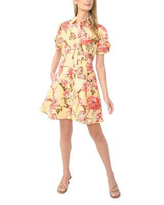 Stina Twist Sleeve Flared Mini Dress by TED BAKER