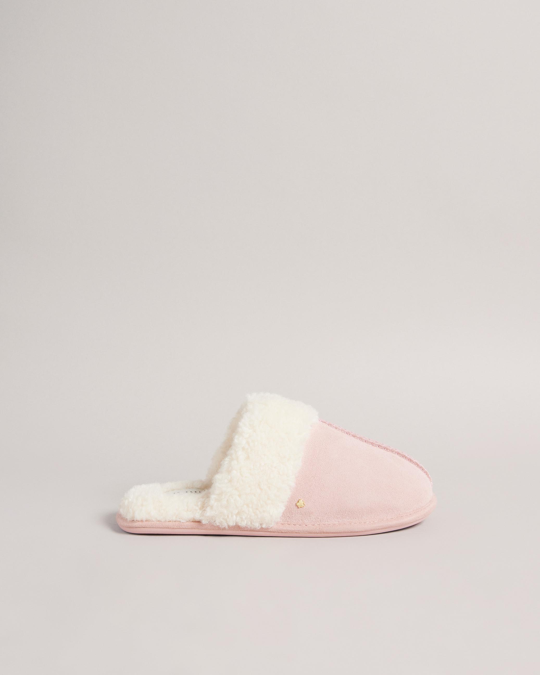 Suede Mule Slipper - SLIPPO - Dusky Pink by TED BAKER Suede Mule Slipper - SLIPPO - Dusky Pink by TED BAKER