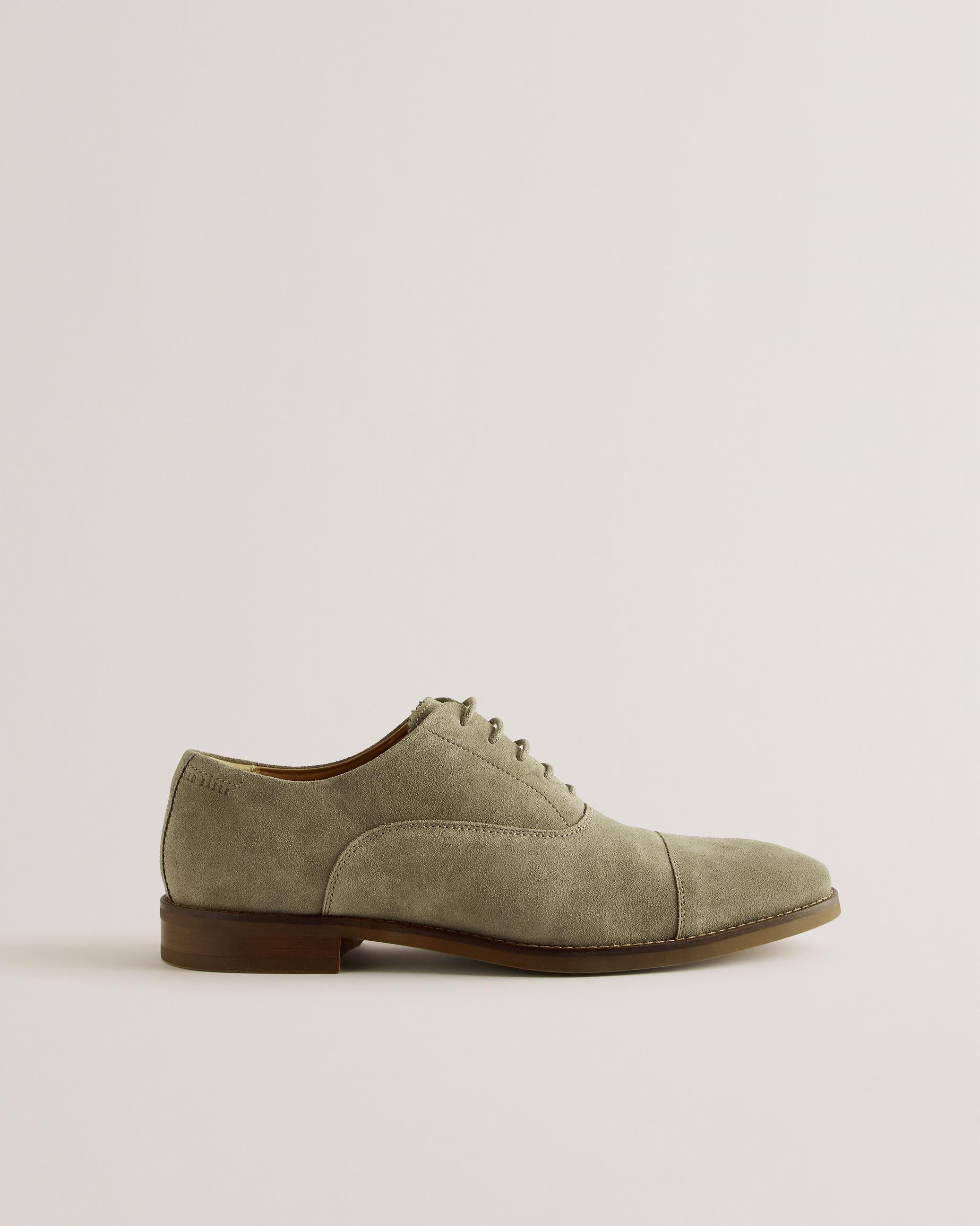 Suede Oxford Shoes - OXFOORD - Khaki by TED BAKER