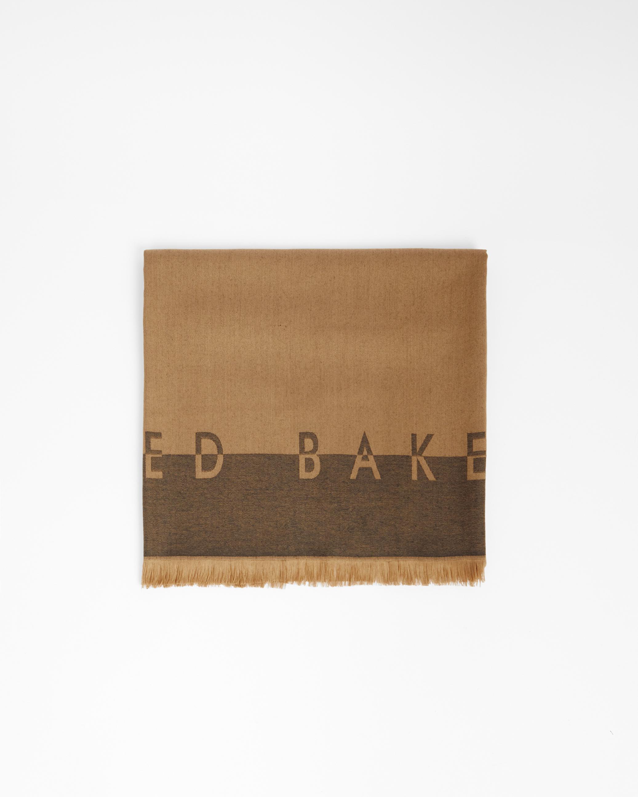 Ted Baker Logo Long Scarf - ESTELI - Tan by TED BAKER Ted Baker Logo Long Scarf - ESTELI - Tan by TED BAKER