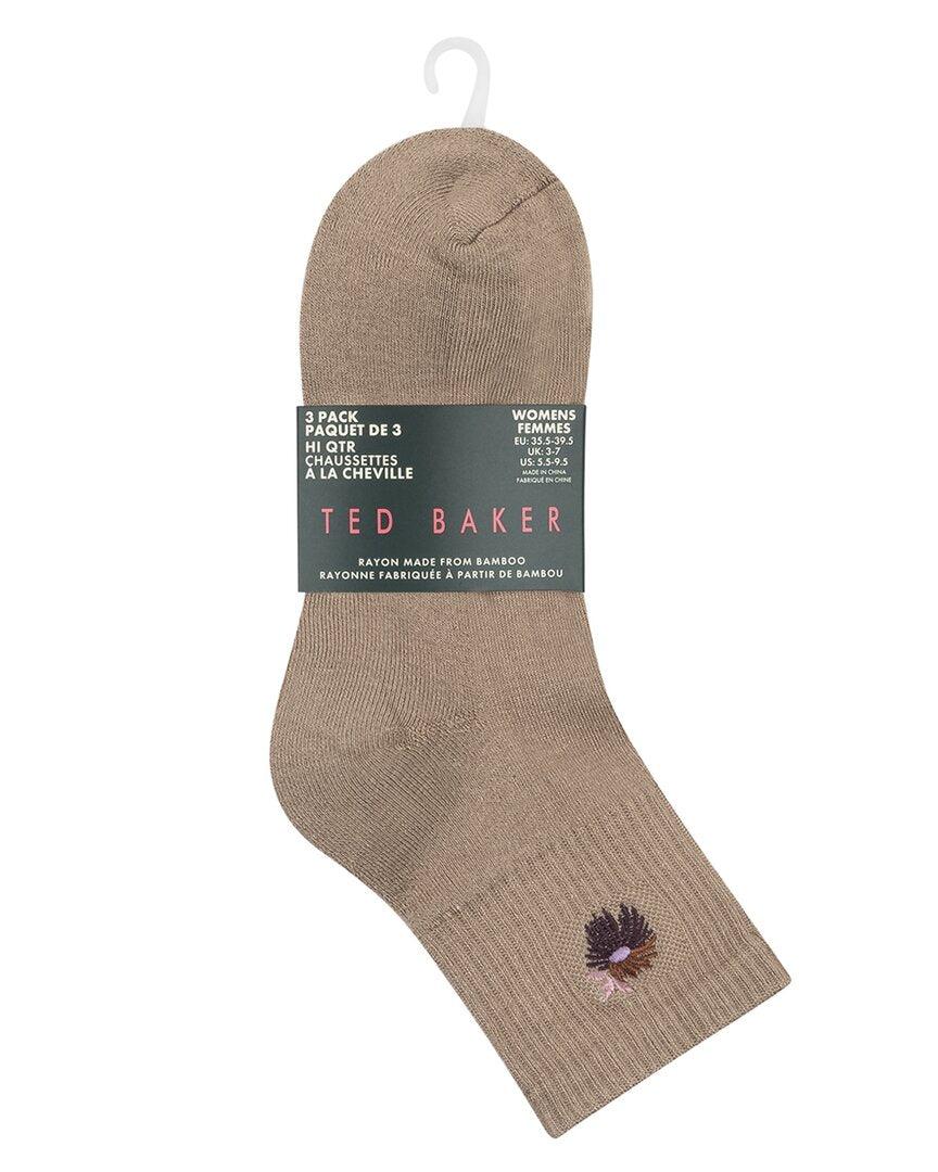 Ted Baker Set of 3 Quarter Crew Sock by TED BAKER