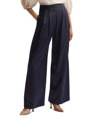 Teerut Satin Tailored Wide Floor Length Trousers by TED BAKER
