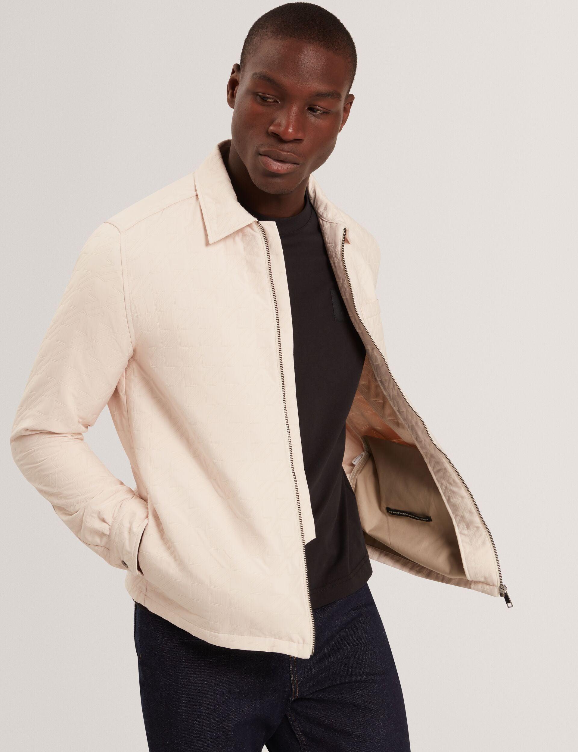 Textured Quilt Zip-Through Overshirt by TED BAKER