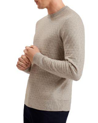 Textured Stitch Crewneck Sweater by TED BAKER
