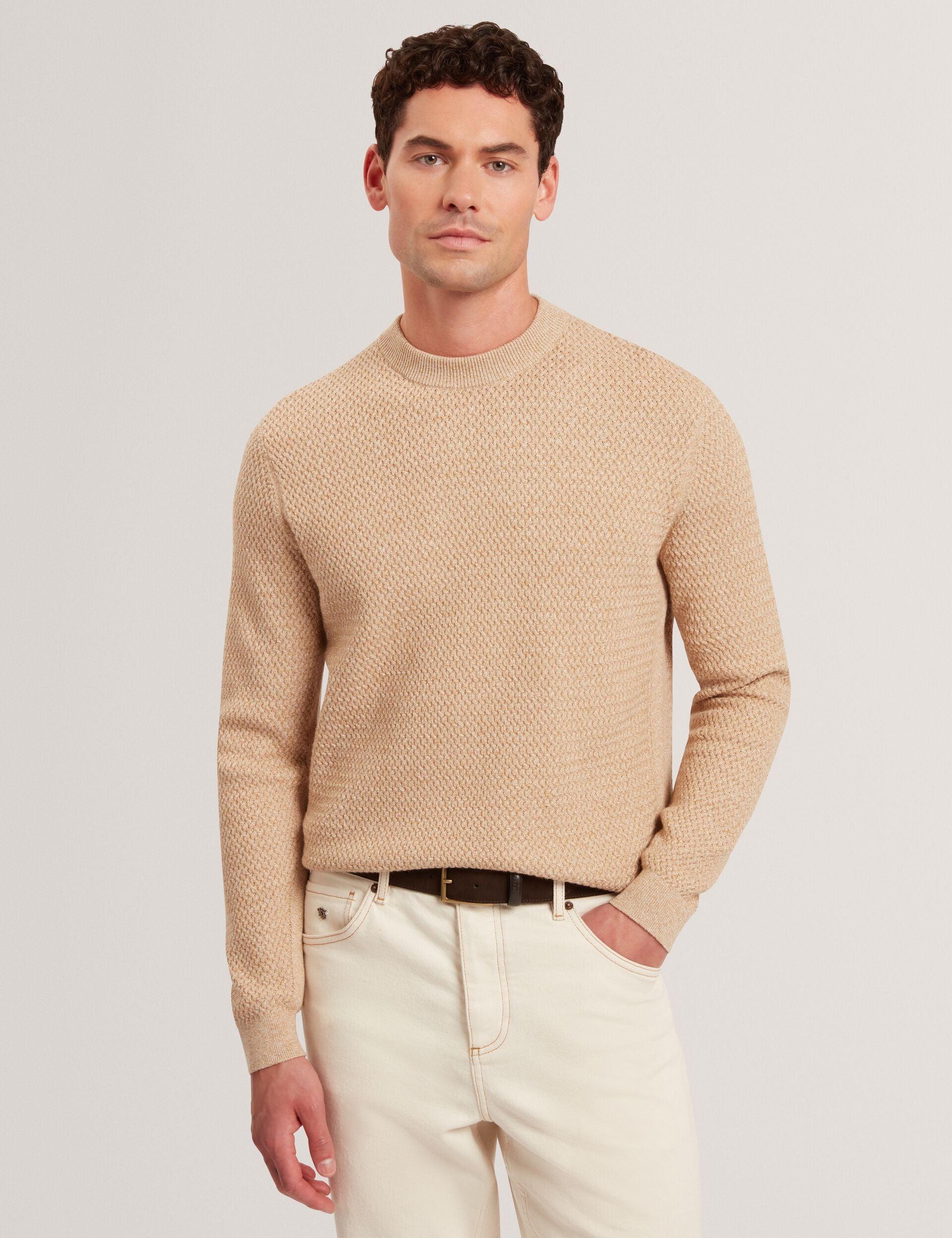 Textured Stitch Marled Knit Jumper by TED BAKER