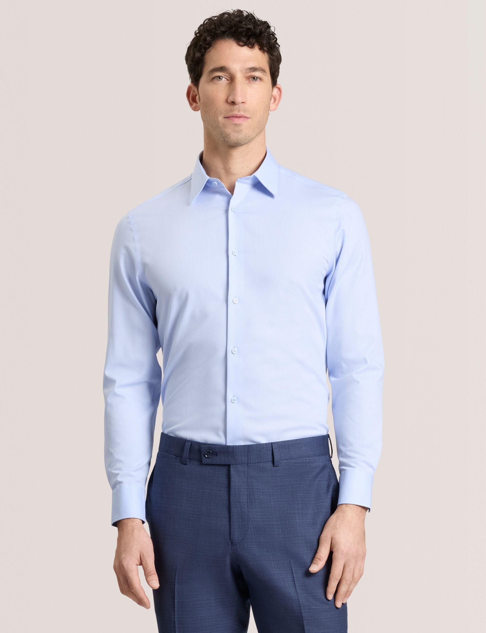 Textured Stretch Cotton Slim Fit Shirt by TED BAKER