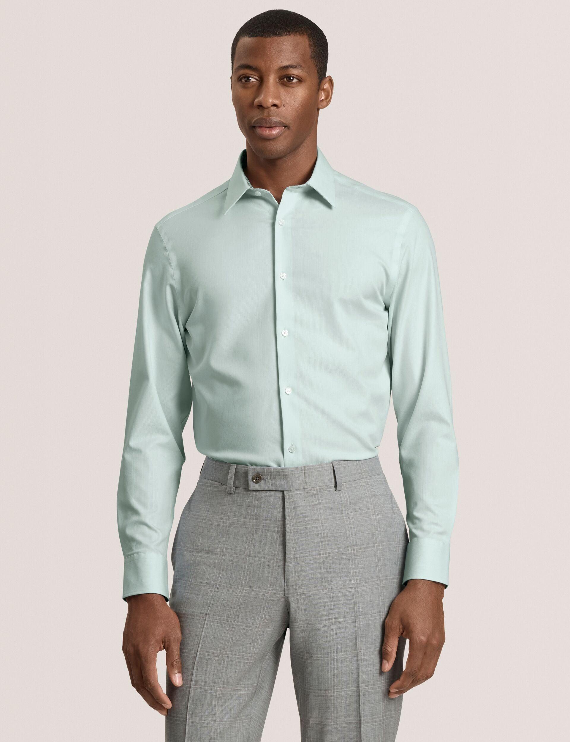 Textured Stretch Cotton Slim Fit Shirt by TED BAKER