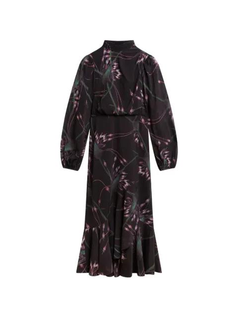 Tillas tie-neck midi dress by TED BAKER