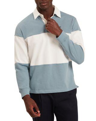 Traviss Panelled Long Sleeve Rugby Shirt by TED BAKER