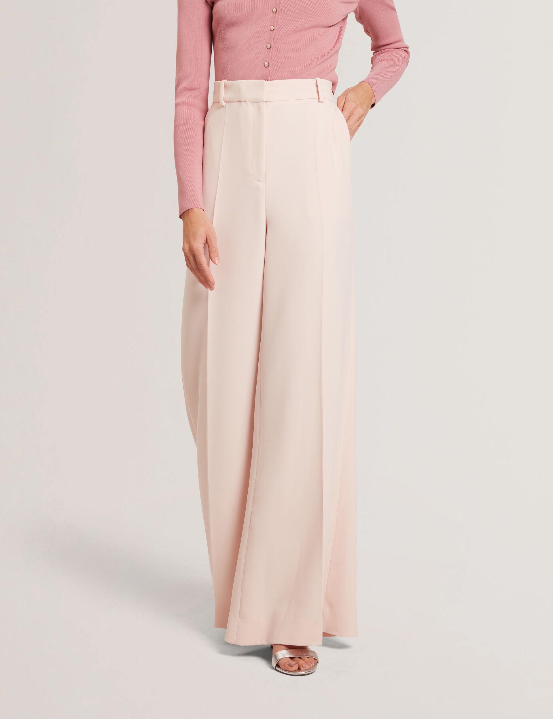 Ultra Wide Leg Woven Tailored Trousers by TED BAKER