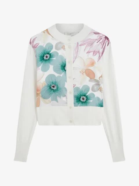 Varrla floral-print cardigan by TED BAKER