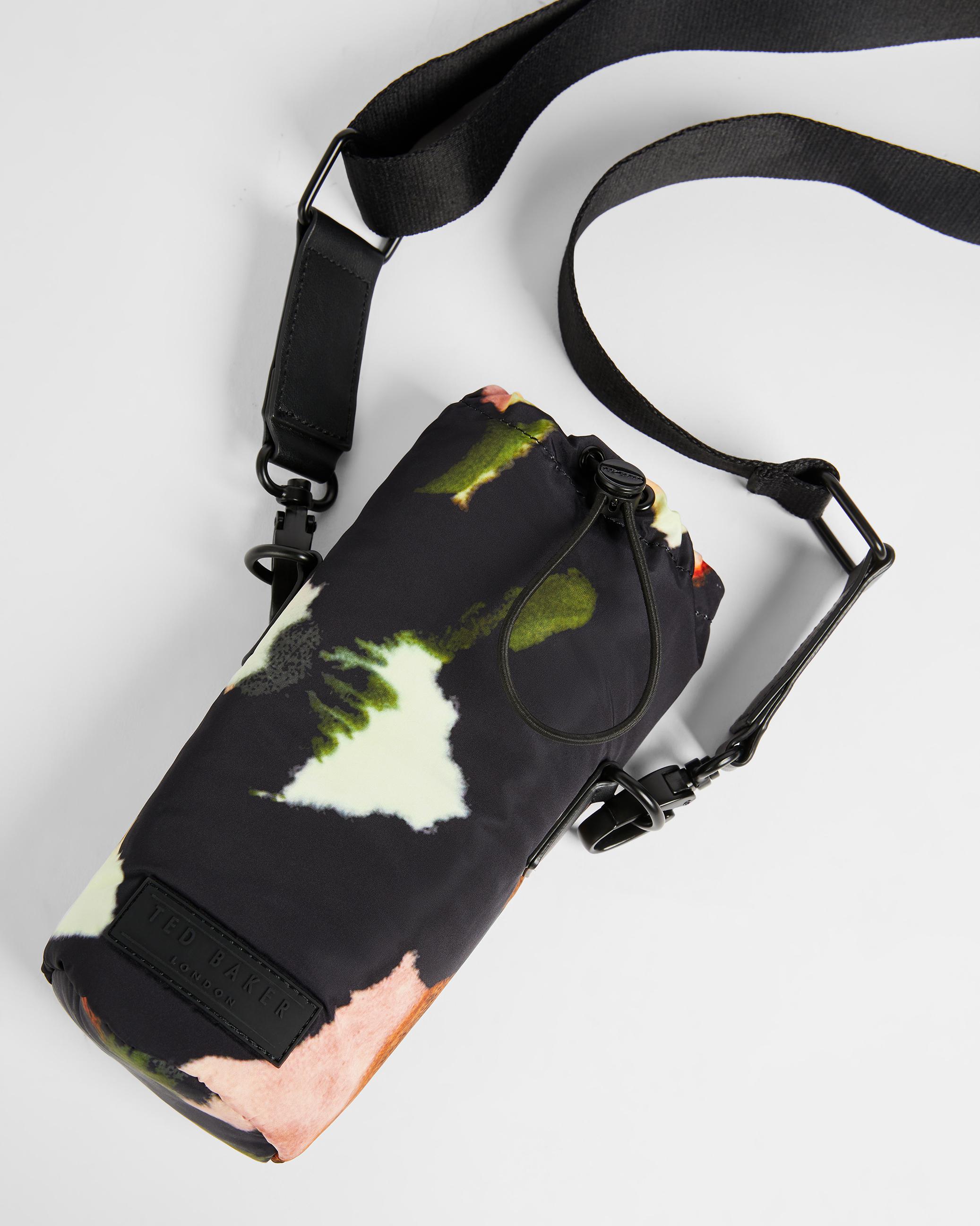Watercolour Nylon Water Bottle Holder - LIEA - Black by TED BAKER
