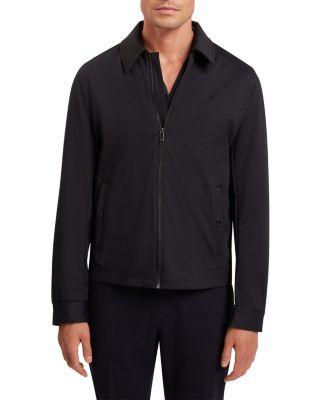 Wettin Soft Shell Fleece Harrington Jacket by TED BAKER