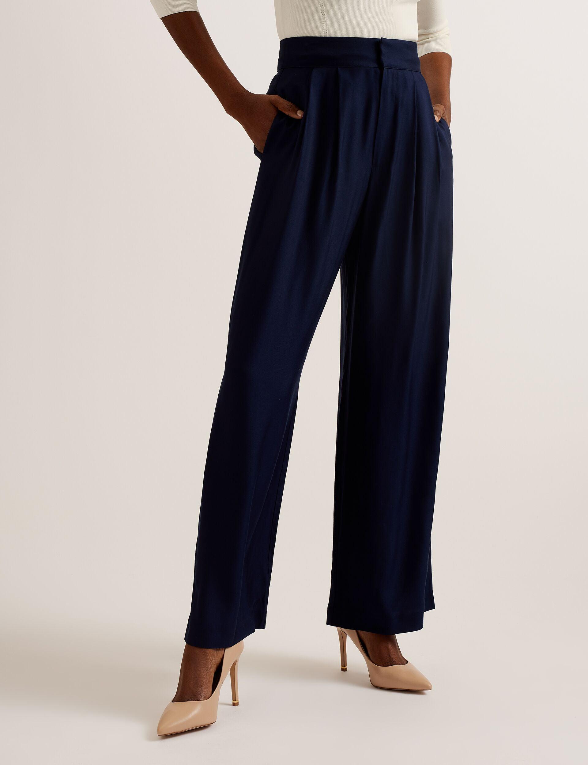 Wide Leg High Rise Trousers by TED BAKER