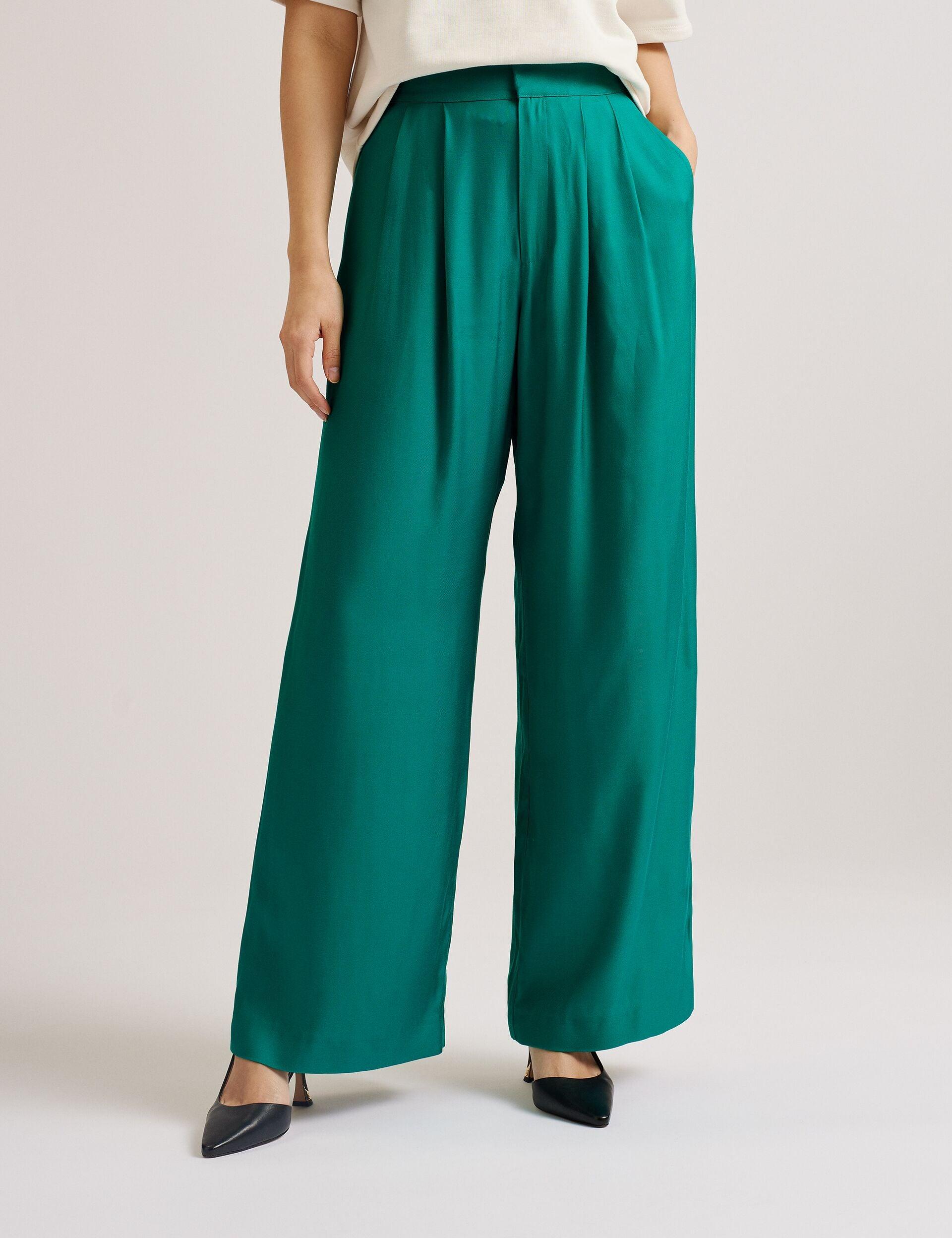 Wide Leg High Rise Trousers by TED BAKER