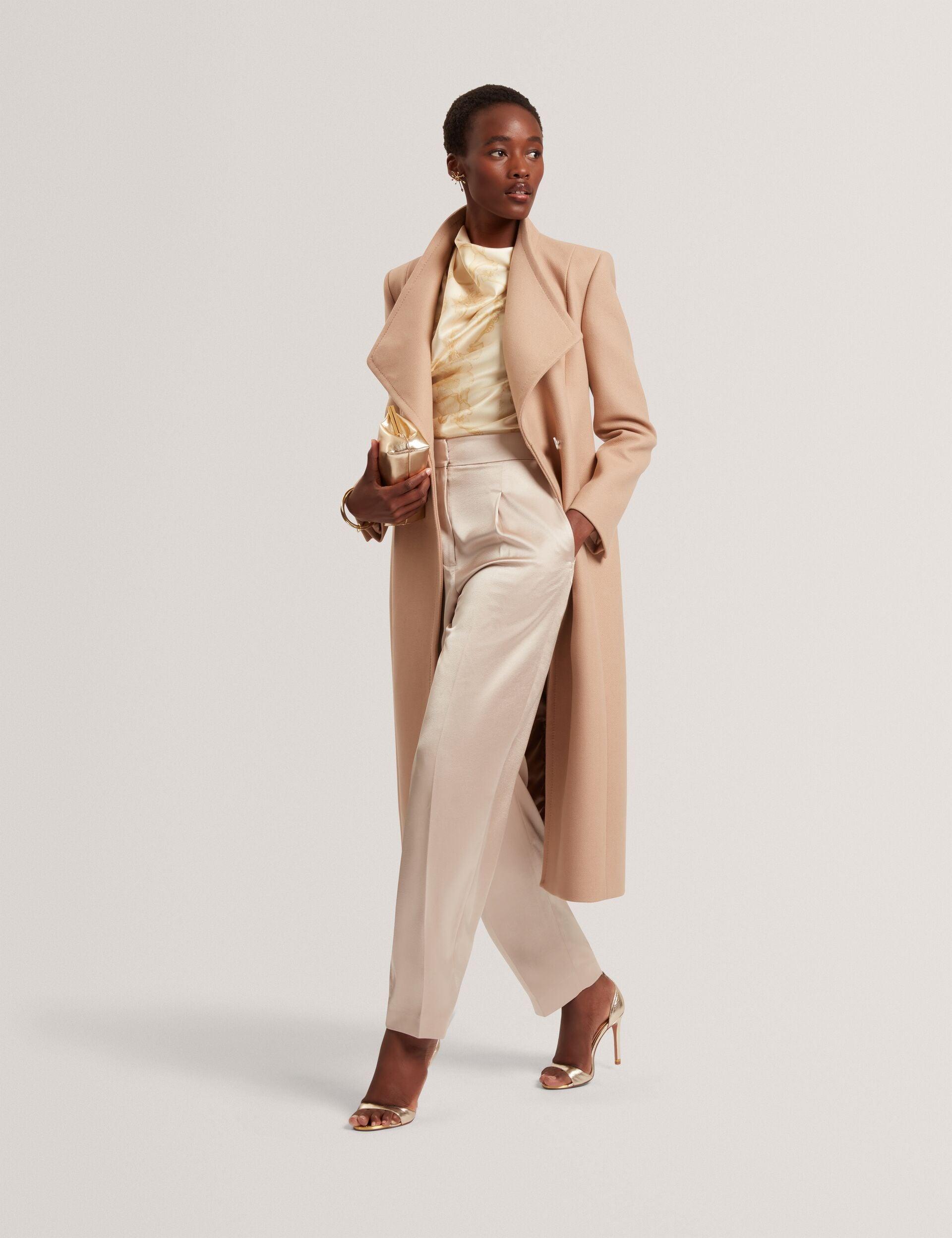 Wool Rich Hourglass Longline Wrap Coat by TED BAKER