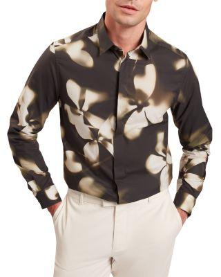 Wrenin Regular Fit Photographic Floral Shirt by TED BAKER