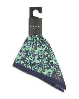 York Satin Floral Pocket Square by TED BAKER